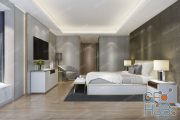 Cgtrader – wood luxury vintage modern bedroom suite in hotel