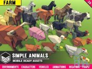 Unity Asset – Simple Farm Animals – Cartoon Assets