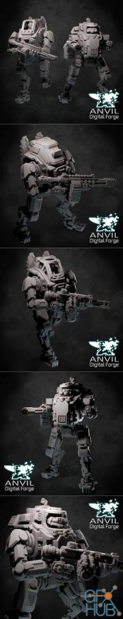 Anvil Digital Forge - Light Assault Mech – 3D Print
