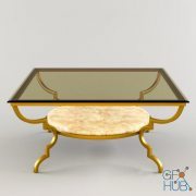 La Barge Gilded Iron Cocktail Table