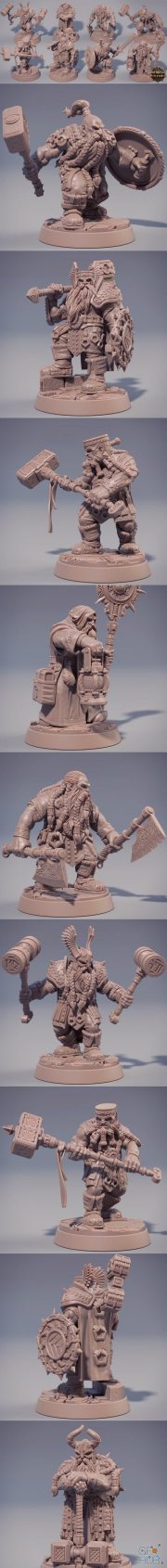 Dwarfs of the Dark Deep – 3D Print