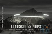Creativemarket – Set of 20 Landscapes maps