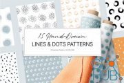 Hand-Drawn Lines & Dots Patterns