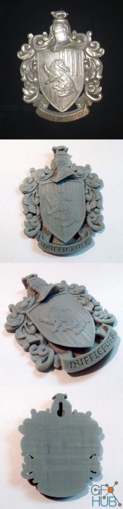 Coat of Arms - Hufflepuff - 3D Print