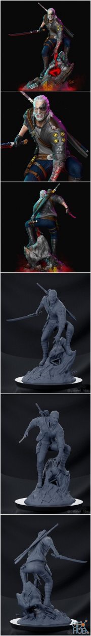 Geralt Cyberpunk – 3D Print