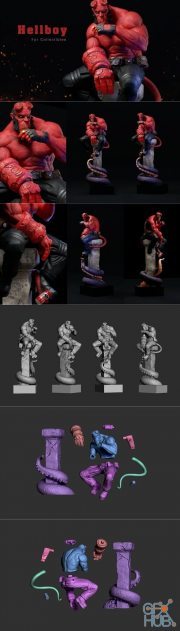 Hellboy Fanart for Collectible – 3D Print