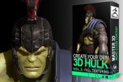 Cubebrush – Hulk Vol. 3: Texturing and Painting in Zbrush