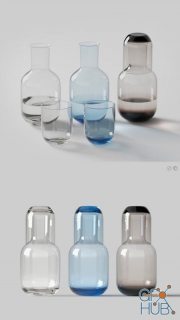 Glass bottle combination