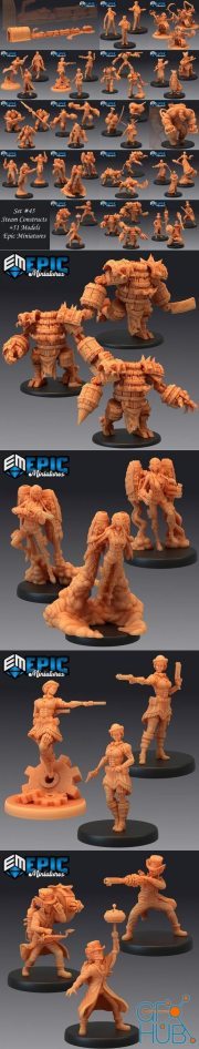 Epic Minis - Steam Constructs – 3D Print