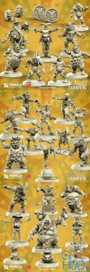 Punga Miniatures - Plague Carnival part 1-3 – 3D Print