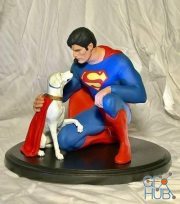 Superman with krypto – 3D Print
