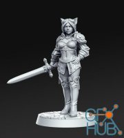 Ambar Female Cat soldier – 3D Print
