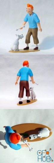 Tintin and Snowy – 3D Print