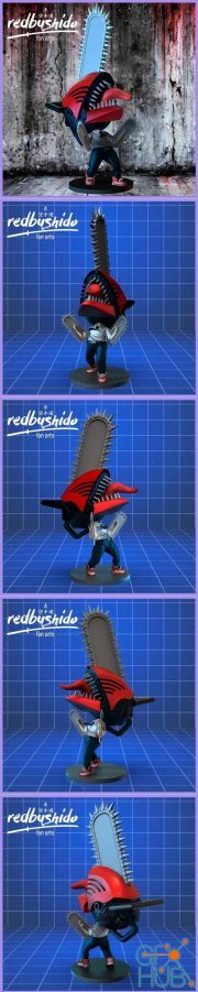 Chainsaw Man Nendoroid Style Fan Art – 3D Print