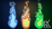 CGCookie – Animating a Flame with Grease Pencil