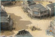 Unity Asset – Low-poly Western Town