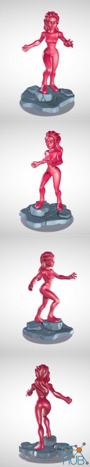 Infinidudette Pose A – 3D Print