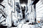 Sjkillshare - Drawing a Comic Book Background with One Point Perspective