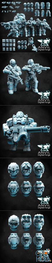 Anvil Digital Forge - Sci-Fi Drop Troopers – 3D Print