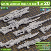 ArtStation Marketplace – Mech Warrior Hard Surface Kitbash 4 of 20