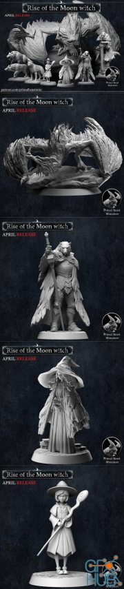 Rise of the Moon Witch - April Release – 3D Print