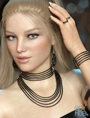 Daz3D, Poser: Sparkling Jewelry for Genesis 8 and 8.1 Females