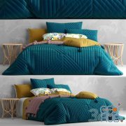 Bed with bedding Adairs Australia