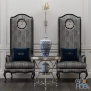 Gianfranco Ferre Home, Big ben chair and Covent table