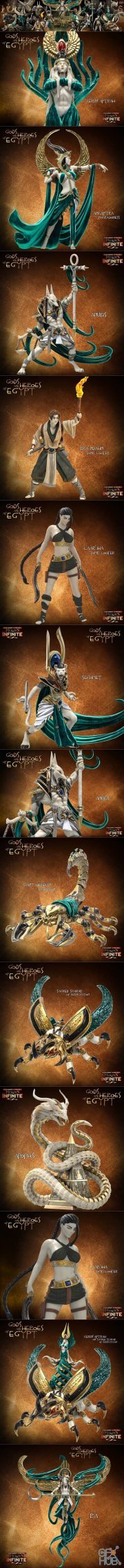 Heroes Infinite Gods and Heroes of Egypt – 3D Print