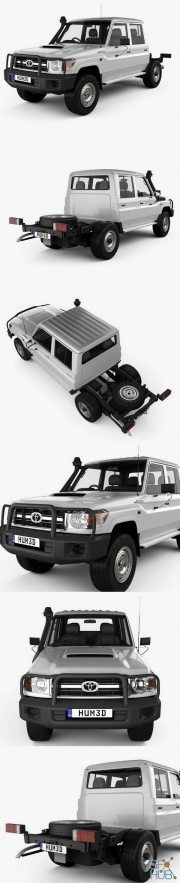 Hum 3D Toyota Land Cruiser (VDJ79R) Double Cab Chassis 2012 car