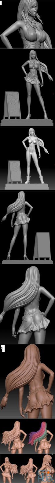 Tifa Lockhart PURPLE DRESS – 3D Print