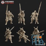 Japanese Samurai Spearmen – 3D Print