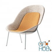 Nook PET Felt Lounge Chair by De Vorm