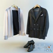 Men's suit and shoes