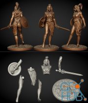 Kyrene - warrior – 3D Print