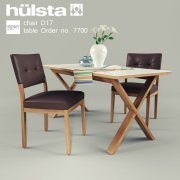 Table and chair by Hulsta