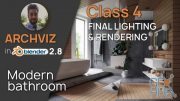 Skillshare – Archviz in Blender 2.8 | Modern Bathroom | Class 4: Final Lighting and Rendering