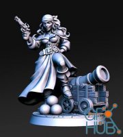 Shelly - Female Pirate – 3D Print