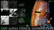 ArtStation – 1200 Practical Alpha Seamless and Tileable Stencil Imperfections (MEGA Pack) – Vol 11