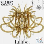 Slamp LILLIBET chandelier (Cooper, Gold, Silver)
