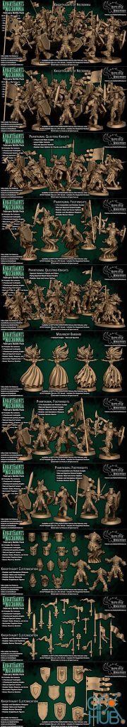 Knighthaunts of Necronnia - Battle Yak Miniatures – 3D Print