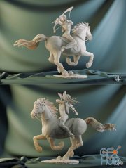 Elf on horse – 3D Print