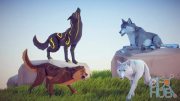 Unreal Engine Marketplace – Poly Art Wolf