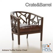 Armchair Ankara Truffle Frame by Crate&Barrel