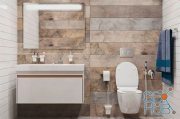 Bathroom set with Ideal Standard toilet