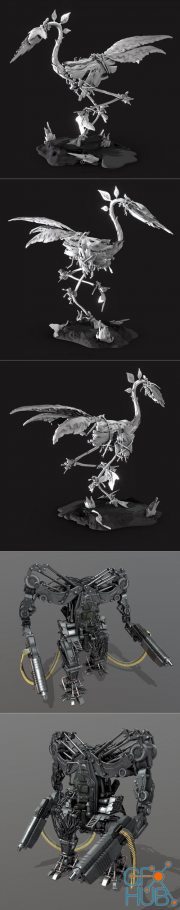 Artistic Heron - Caplja and APU - Matrix – 3D Print