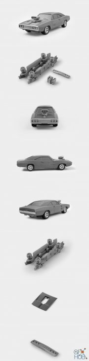 Dom’s Dodge Charger Optional parts – 3D Print
