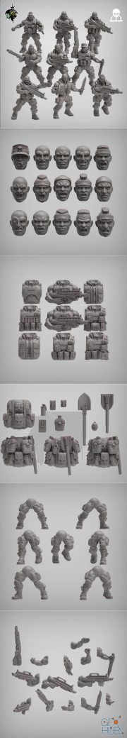Spacenam Infantry – 3D Print