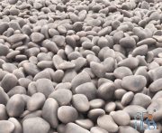 3d model pebbles brown