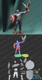 Captain America classic – 3D Print